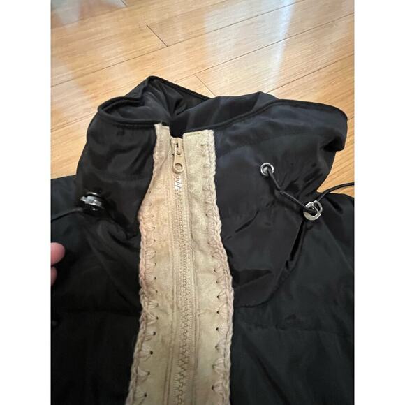 Montanaco Puffer Vest Knit Sweater Sleeves Transitional Hobbit Cottage Grandma - Picture 14 of 16